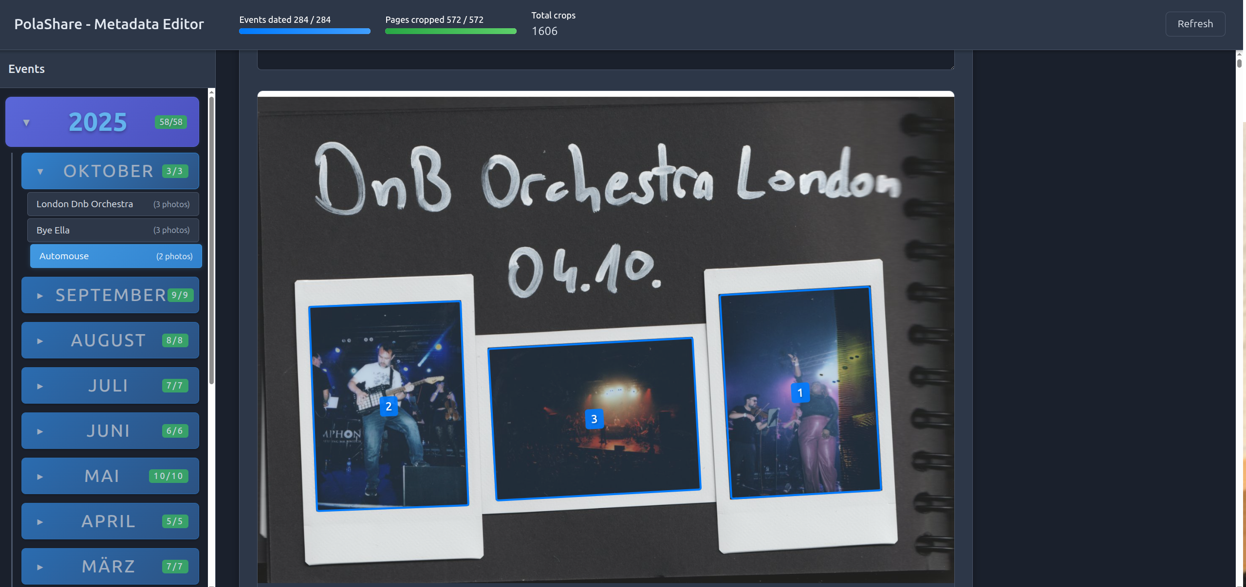 Screenshot of Metadata Viewer